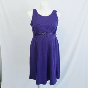 NWOT Motherhood Maternity Sleeveless A-Line Purple Chevron